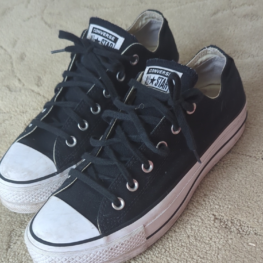 Converse Black and White Low-Top Sneakers